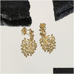 Colares pendentes designer folha feminina de ouro para mulheres pinte de jóias de moda Mã