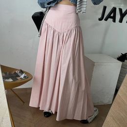 Skirts Autumn Sweet Knitting Office Ladies Fashion Pure Colour Ruffled Casual Female Streetwear Loose Chic Women's