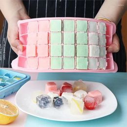 Baking Moulds Simple Silicone Covered Freezer Mold For Household Bar 24 Grid Ice Maker Food Grade Storage Box Block Molds