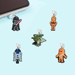 Cell Phone Straps Charms 5 Cartoon Shaped Dust Plug Cute Charm Charging Port Anti For Type-C Compatible With Drop Delivery Otzwe