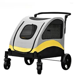 Dog Carrier Portable Large Outdoor And Cat Pet Stroller Folding Double Cart Transporter Pets Acessorios