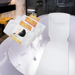 Pillow PVC Foam Breathable 3D Mesh Layers Bath With Full Body Tub Non-Slip Spa Bathtub Mat Mattress Pad