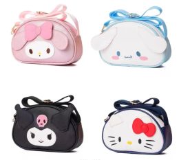 Black Pink White Melody PU One Shoulder Bag Girl Cute Soft Accessories Messager Bag With Zipper 4 colors