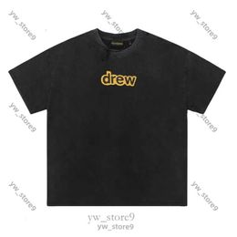 Wholesale Designer Fashion Clothing Draw Tshirt Luxury Mens Casual Tees Vintage Draw T Shirt Washed Old Smiling Face Classic Unisex Cotton Double Yarn Loose 1817