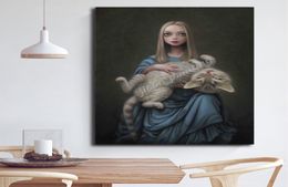 Mark Ryden Cat Art Show Wallpaper Wall Art Canvas Posters Prints Painting Wall Pictures For Office Bedroom Home Decor Framework6651313