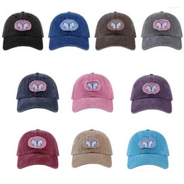Ball Caps Travel Gathering Bowknot Patches Hat Outdoor Sports Baseball Woman Girl Adjustable Head Size Cycling