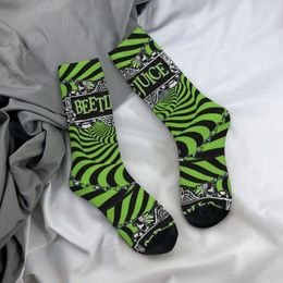 Women Socks Green Skull Spring Horror Movie Stockings Vintage Men Soft Breathable Custom Running Sports Anti Slip