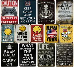 Man Cave Metal Sign Bar Wall Decoration Tin Sign Vintage Metal Signs Home Decor Painting Plaques Art Poster9019203