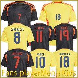 2024 ColOMbiA JAMES Soccer Jerseys man Women Kids Kit CoLUmBIa2025 National Team Football Shirt Home Away Set Camisetas Copa America D.VALOYES ARANGO Colombians