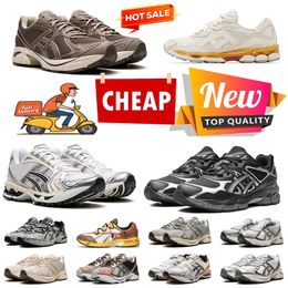 Fashion Gel Tigers Platform Leather Running Shoes Low Womens 2024 Nyc Walking Jogging Trainers White Clay Canyon Cream Black Metallic Plum Sneakers