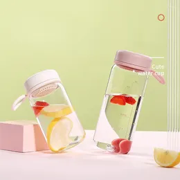 Water Bottles Simple Plastic Cup Office And Home With Lid Student Men Women Portable Filtered Drop