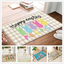 Carpets Easter Door Front Decorative Spring Welcome Mats Entrance Rug Non Slip Floor Mat Washable Carpet Home Decor