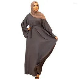 Ethnic Clothing Jalabiya For Women Kebaya Malaysia Women's Outwear Muslim Kaftan Abaya Simple Solid Color Plus Size Dress Sets Caftan