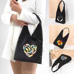 Shopping Bags Eco Friendly Feather Print Shoulder Bag Reusable Washable Foldable Grocery Tote Pouch Lightweight Heavy Duty Shopper Handbag