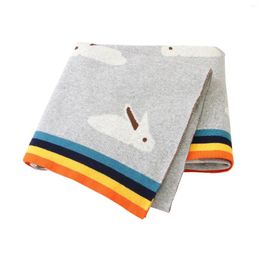 Blankets Baby Super Soft Born Cotton Swaddle Wrap Easter Knitted Infant Sleep Receiving Quilts For Toddler Boys Girls