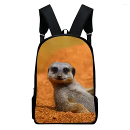 Backpack Hip Hop Desert Animals Notebook Backpacks Pupil School Bags 3D Print Oxford Waterproof Boys/Girls Laptop