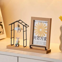 Frames Artistic Home Decor Rectangle Picture Frame Modern Living Room Table Ornament Study Cabinet Decoration Wooden Po Crafts