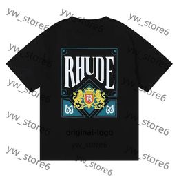 rhude Mens T Shirt High Quality Tess Designer rhude short Casual Fashion Short Sleeve Europe America Men Women Round Neck Tshirts US Size S-Xxl rhude shirt 811e