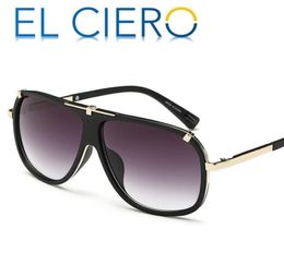 EL CIERO Designer Sunglasses For Men Women 2017 High Quality Modern Flat Top Pilot Glasses Unisex Classic Stylish Shades UV400 P7840629