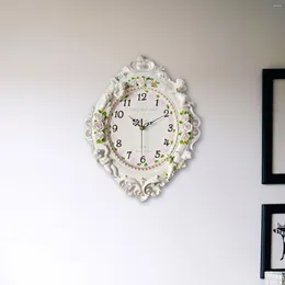 Wall Clocks Resin Angel Clock Modern Mount Decorative For El Dorm Hallway