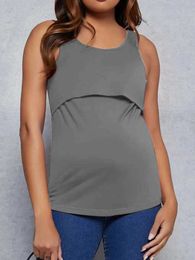 Maternity Tops Tees Maternity Tops Women Pregnancy Short Sleeve T-Shirts Casual Tees for Pregnant Elegant Ladies Folds Top Women Clothes #A Y240518