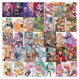 63pcs ins Anime maid Waterproof PVC Stickers Pack for Fridge Car Suitcase Laptop Notebook Cup Phone Desk Bicycle Skateboard Case.