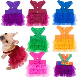 Dog Apparel Spring/Summer Cute Cat Princess Dress Summer Small Cats Clothes Stripe Skirt Puppy Clothe Accessories
