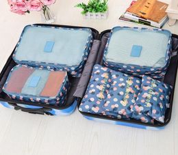 Travel Storage Bags Set Portable Tidy Suitcase Organiser Clothes Packing Home Closet Divider Container Bag 6PCs High Quality4682842