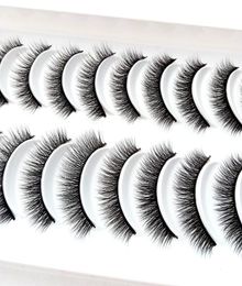 2019 NEW 10 pairs 100 Real Mink Eyelashes 3D Natural False Eyelashes Mink Lashes Soft Eyelash Extension Makeup Kit Cilios 3d1292079922