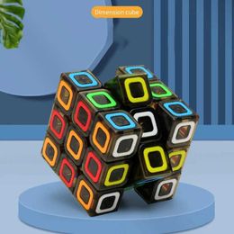 Magic Cubes 3x3x3 Pyraminx 33 Magic Cube Speed Puzzle Childrens Toy 3X3 Mirror Cubo Magico Dot Circle Black Background Cube Puzzle Y240518FUZY