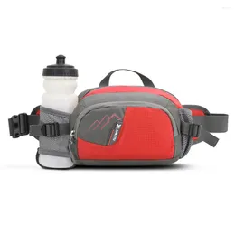 Outdoor Bags Fanny Pack Running Belt Purse Phone Pouch With Bottle Holder Waterproof For Cycling Hiking Hydration Jogging