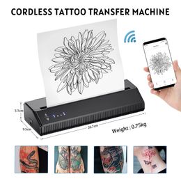 Wireless Tattoo Transfer Stencil Printer Thermal Copier Machine Compatible with Bluetooth TypeC Homework 240430