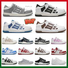 Dress Shoes Designers Top miri Skel Skel-Top Low Sports Casual Board Shoes For Men Women Leather Bone Sneakers Black White Trainers Shoes