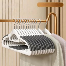 Hangers Versatile Clothes Hanging Racks - 10 Pack Plastic Seamless Supports For Wardrobe Storage And Drying