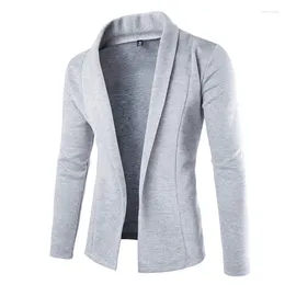Men's Suits Droppshiping Mens Solid Blazer Cardigan Long Sleeve Casual Slim Fit Sweater Jacket Knit Coat D88