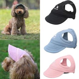 Dog Apparel Puppy Oxford Cloth Baseball Caps Summer Outdoor Sunscreen Visor Hat Chihuahua Solid Color Sun Bonnet Cap Pets Supplies
