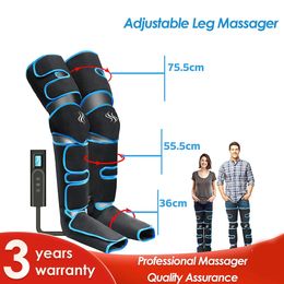 Foot air pressure leg massager promotes blood circulation body muscle relaxation lymphatic drainage device 360° 240513