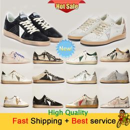 Designer Shoes Golden Women Super Star Brand Men New Release Italy Sneakers Sequin Classic White Do Old Dirty Casual Shoe Lace Up Woman Man 2024 size 35-46