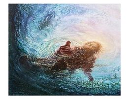 5 HAND OF GOD SAVE ME Art HD Cavnas Print of Jesus Christ High Quality Home Decor Wall art oil painting On canvas5323193