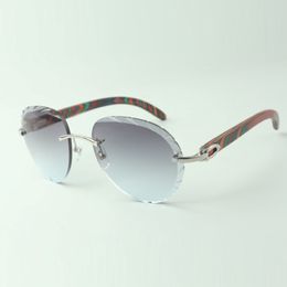Classic sunglasses 3524027 with peacock natural wood arms glasses Direct sales size 18-135 mm 207Z