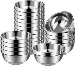 Bowls 4 Pcs Stainless Steel Set 17oz Double Walled Insulated Soup Snack Metal Bowl For Ice Cream Salad Noodles Sauces