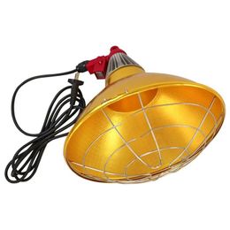 Aquariums Lighting Lightings Electric Infrared Heating Light Lamp Shade With Bb For Animal Husbandry Piglet Broiler Sheep Chicken Fa Dh2Xc