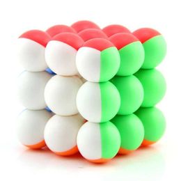 Magic Cubes Yong Jun Beads Third-order Professional Magic Cube Colour Smooth Puzzle Toys Children Educational Toys 3x3 Cube Magnetic Y240518