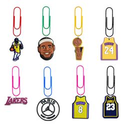 Pendants New Basketball 64 Cartoon Paper Clips Shaped Nurse Gifts Colorf Memo For Pagination Organize Office Stationery Bookmark Clamp Otfdt