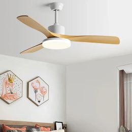 52inch Restaurant Fan lights Modern Simplicity Ceiling fan Indoor Living Room DC 220V Remote Control Strong winds Electric fans