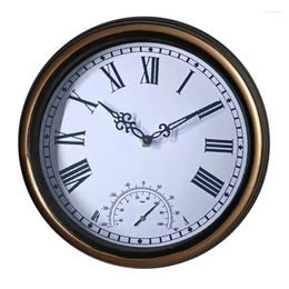 Wall Clocks Y166 Outdoor Clock With For Garden Elegant Decorative