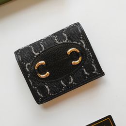 Woman Wallet Card Holder Men Marmont Cardholder Coin Purses Designer Mini Bag High Quality Genuine Leather Interior Zipper Pocket Wallets Designers Woman