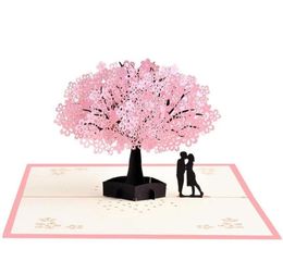 Handmade Up Romantic Birthday Anniversary Dating Card For Husband Wife Boyfriend Girlfriend Cherry Blossom Tree With Greeti2747930