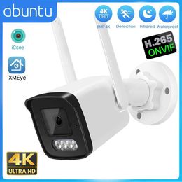 Wireless Camera Kits 8MP 4K WIFI IP Camera H.265 Human Detection Infrared Night Vision CCTV Bullet Smart Home Monitoring Camera Video Cloud Roaming J240518