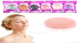 6 Color Konjac Sponge For Clean Skin Natural Removing Tiny Blackhead Face Cleanse Washing Puff Makeup Makeup Sponge Maquiagem1090217